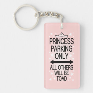 Princess Parking Only Key Ring