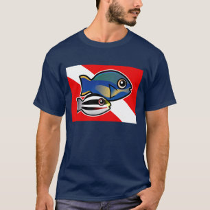 Princess Parrotfish & Baby Dive Flag T-Shirt