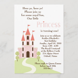 Princess Party Birthday Invitation