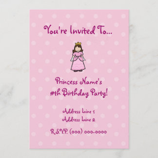 Princess Party Invitation
