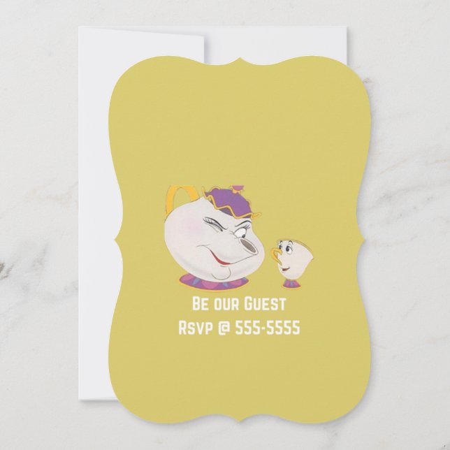 Princess Party Invitation (Back)