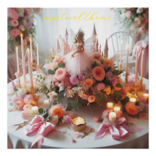 princess party, mystical theme poster
