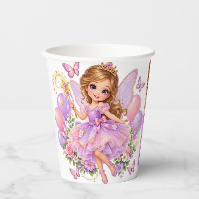 princess party paper cups  (Front)