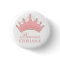 Princess Party Personalised Crown Button
