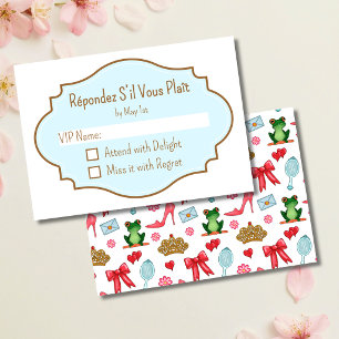 Princess Party RSVP Card
