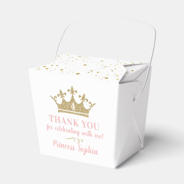 Princess Party Take Out Favour Favour Box (Front Side)