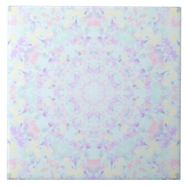 Princess Pastel Mandala Tile (Front)