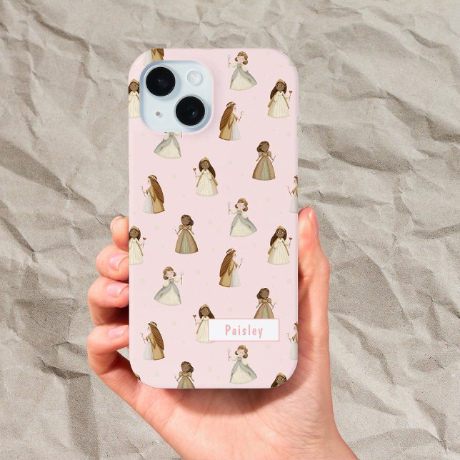 Princess pattern with name iPhone 15 case (Creator Uploaded)