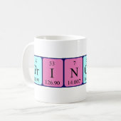Princess periodic table name mug (Front Left)