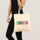 Princess periodic table name tote bag (Front (Product))