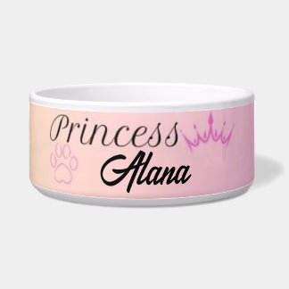Princess pet bowl for dogs and cats, unique gift