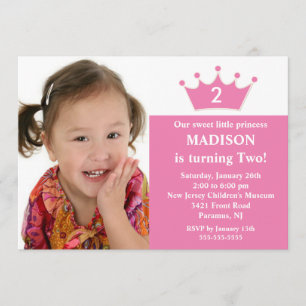 Princess Photo Birthday Invitation