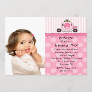 Princess Photo Birthday Invitation