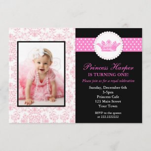 Princess Photo Birthday Invitations