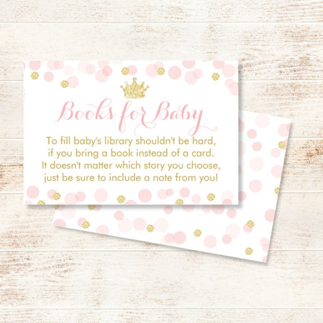 Princess Pink and Gold Baby Shower Books For Baby (Creator Uploaded)