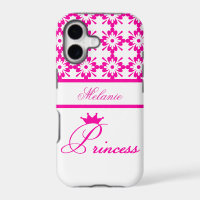 Princess-Pink and White+Personalise Name