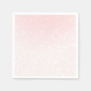 Princess Pink Damask Storybook Elegant Wedding Napkin