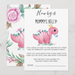 Princess Pink Dinosaur How Big Is Mummy’s Belly 