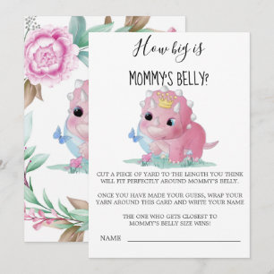 Princess Pink Dinosaur How Big Is Mummy’s Belly 