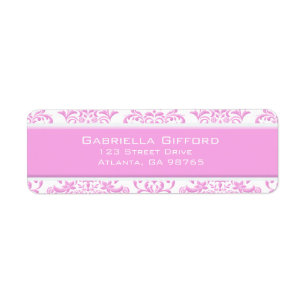 Princess Pink Floral Damask