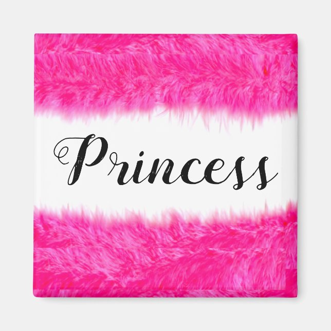 “Princess Pink Fluff” Magnet (Front)