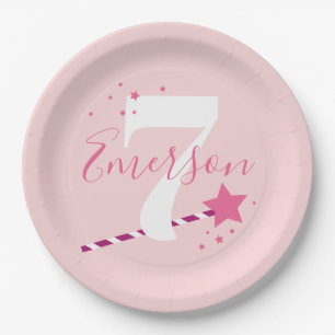 Princess Pink Girls Birthday Party Paper Plate