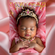 Princess Pink Gold Baby Girl Shower Ethnic Tiara