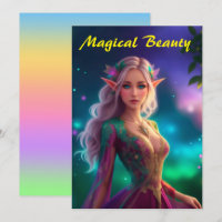Princess pixie fairy colourful magenta glow pretty