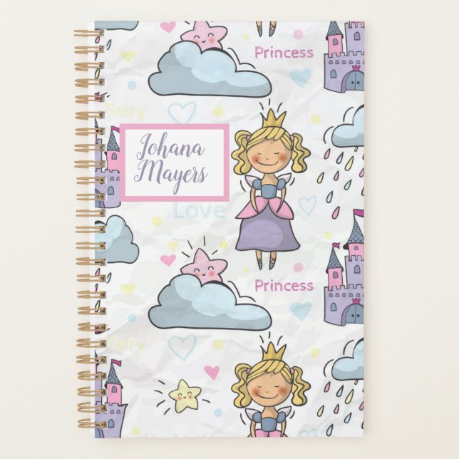 Princess planner Princess castle girl notebook (Front)