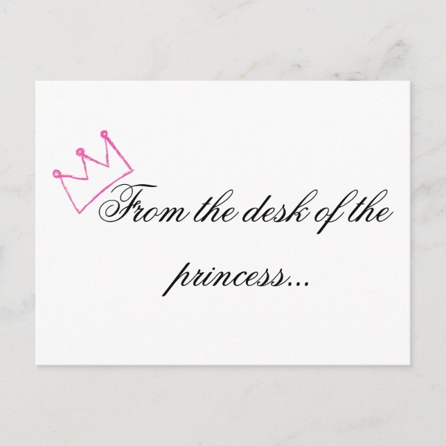 Princess postcard (Front)