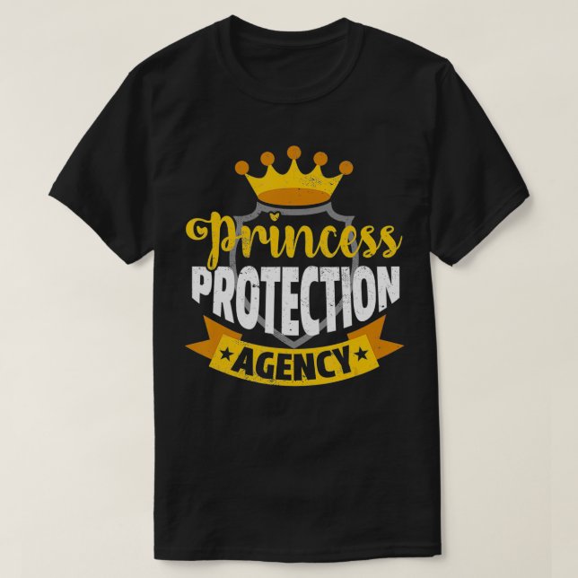 Princess Protection Agency Tiara Badge Mens Father T-Shirt (Design Front)