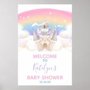 Princess Rainbow Welcome Sign