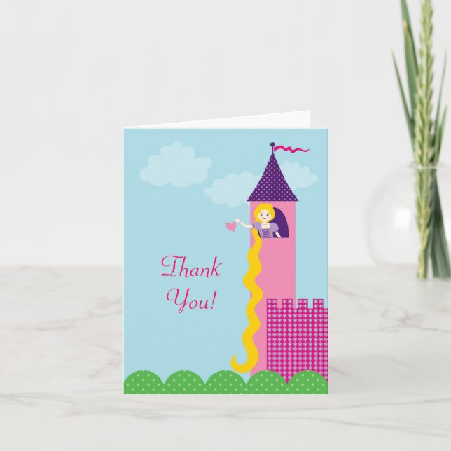 Princess Rapunzel Thank You Card (Front)