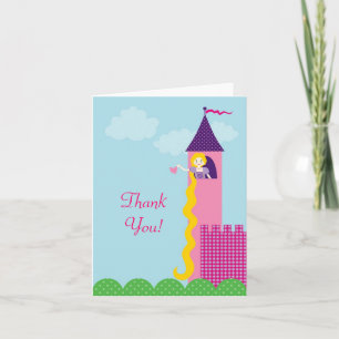 Princess Rapunzel Thank You Card