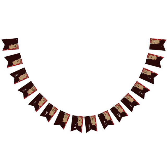 Princess Red Baby Shower Bunting (All)