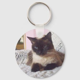 Princess relaxing on the couch key ring