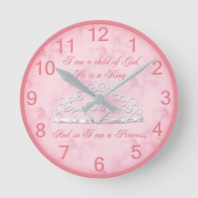 Princess Religious Wall Clock (Front)
