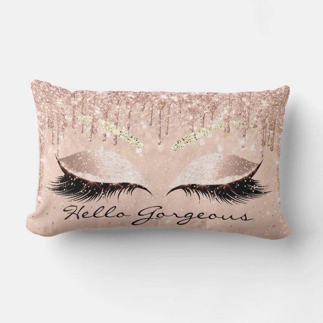 Princess Rose Makeup Lash Hello Gorgeous Browns Lumbar Cushion (Front)