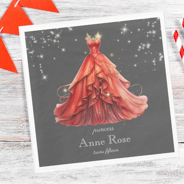 Princess royal Birthday Napkin (Creator Uploaded)