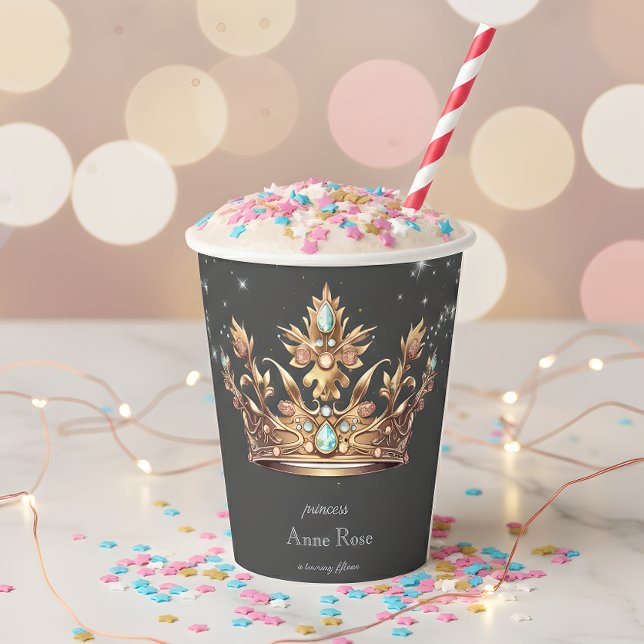 Princess royal Birthday Paper Cups (Creator Uploaded)