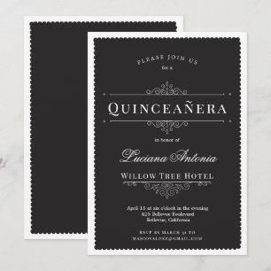 Princess Royal Elegant Quinceanera Invitation