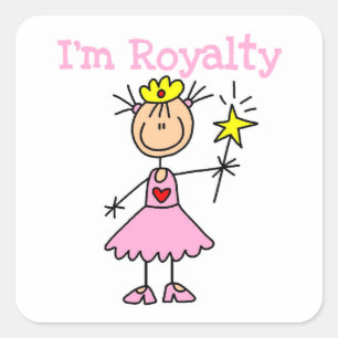Princess Royalty Square Sticker