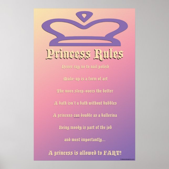 princess rules poster (Front)