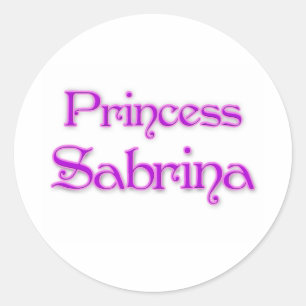 Princess Sabrina Classic Round Sticker