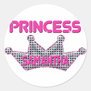 Princess Samantha Classic Round Sticker
