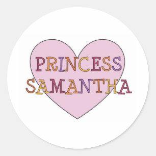 Princess Samantha Classic Round Sticker