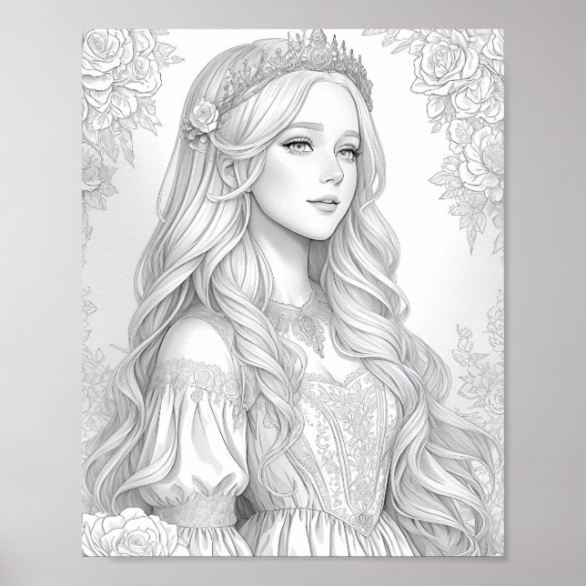 Princess scratch  Art Poster (Front)