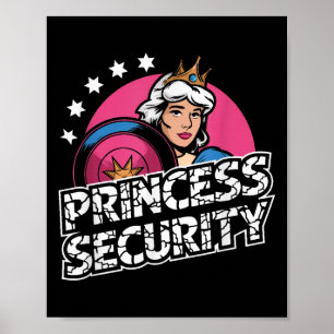 Princess Security Birthday Dad & Mum Boys Brot Poster