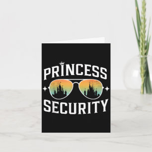 Princess security birthday dad brother castle card