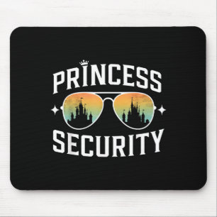 Princess security birthday dad brother castle mouse mat